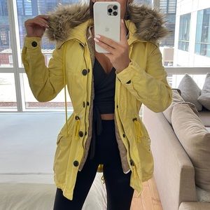GAP yellow parka